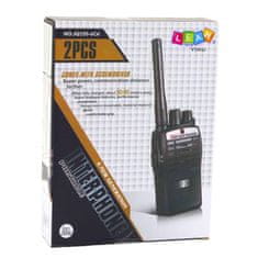 Lean-toys Set od dvije dječje walkie-talkie stanice, domet do 60 m, crne