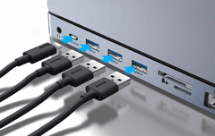 BASEUS priključna stanica, 11u1, 3x USB 3.0, 3,5 mm audio, USB-C, RJ45, HDMI, VGA (WKSX030013)