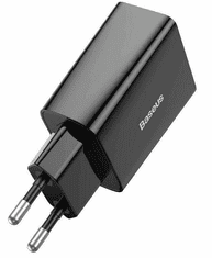 BASEUS Mini brzi kućni punjač, USB-C, 20W, crni (CCFS-SN01)