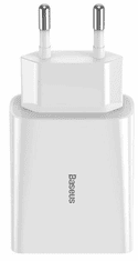 BASEUS Mini brzi kućni punjač, USB-C, 20W, bijeli (CCFS-SN02)