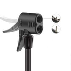 ROCKBROS Floor pumpa za bicikl s manometrom, crna