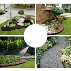 MG Garden Border vrtni rubnik 10m / 6cm, crno
