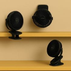 MG Clip bežični stolni ventilator, crno