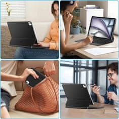 Tech-protect Smartcase Magnetic maskica s tipkovnicom za iPad Pro 12.9'' 4-6gen 2020-2022 / Air 13'' 1-2gen 2024-2025, crno
