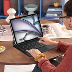 Tech-protect Smartcase Magnetic maskica s tipkovnicom za iPad Pro 12.9'' 4-6gen 2020-2022 / Air 13'' 1-2gen 2024-2025, crno