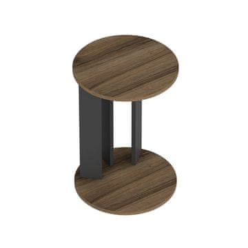 Woody Fashion Bočni stol, Ema - Walnut, Anthracite