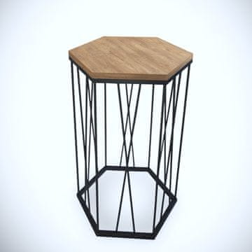 Woody Fashion Bočni stol, Cetrus Kafkas - Oak