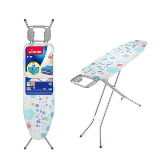 Vileda Daska za glačanje Star Ironing, sigurnosni sustav zaključavanja, plava