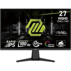 MSI Mag 275QF monitor, 27, WQHD, IPS, 180Hz, 0,5ms, crni (9S6-3CE21M-035)
