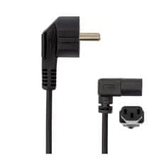 S-box Kabel za napajanje 220V EURO 2m - kutni crni
