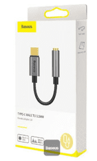 BASEUS L54 adapter, muški tip-C na ženski 3,5 mm ulaz, tamno siva (CATL54-0G)