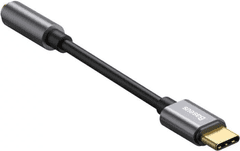 BASEUS L54 adapter, muški tip-C na ženski 3,5 mm ulaz, tamno siva (CATL54-0G)