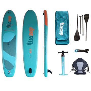 Wasup Zavarena SUP daska WASUP 112 Lite 11.2 x 32 x 6 s 4-dijelnim SUP/kajak veslom i sjedalom