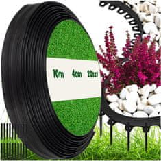 MG Garden Border vrtni rubnik10m / 4cm, crno
