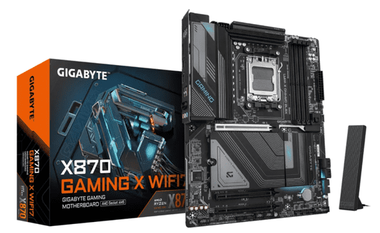 Gigabyte X870 GAMING X matična ploča, WIFI7, DDR5, SATA3, USB4, DP, 2.5GbE, WiFi 7, AM5 ATX (X870 GAMING X WIFI7)
