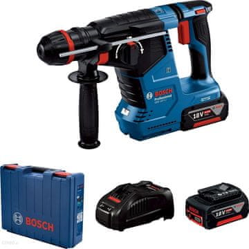 Bosch Akumulatorski rotacijski čekić SDS+ gbh 187-LI 2*5.0AH jedna glava - B 611923121