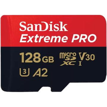 SanDisk Memorijska kartica 128GB Extreme Pro microSDXC 200MB/s + adapter
