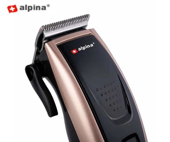 Alpina Šišač/trimer za kosu i bradu, 10 W, crno-zlatna boja