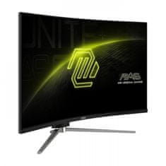 MSI MAG 325CQRXF E2 monitor, WQHD, VA, 240 Hz, zakrivljeni, crni