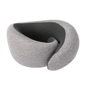 SOLFIT® Putni jastuk za vrat od memorijske pjene, ergonomski i kompaktan za avion, vlak i autobus | NECKIFY