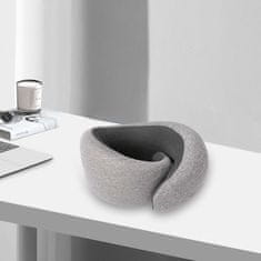 SOLFIT® Putni jastuk za vrat od memorijske pjene, ergonomski i kompaktan za avion, vlak i autobus | NECKIFY