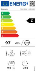 Electrolux EW6D384AE sušilica, 8 kg