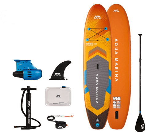  Aqua Marina iSUP GO, s PFS motorjem, 366 x 84 x 15 cm, max 170 kg, oranžen