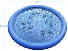 Mersjo Prostirka za prskanje, rashladna podloga za životinje, bazen, vrtna fontana za pse FELIX 100 cm