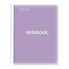 Miquelrius Svezak A4, s linijama, 120 listova, 90g, EMOTIONS, PP, ljubičasti