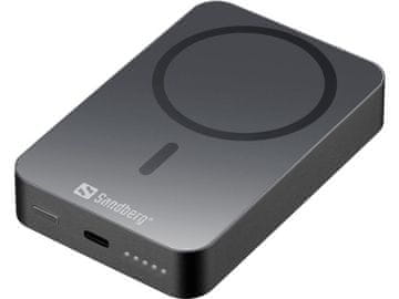 Sandberg Baterija Powerbank, MagSafe, 10.000 bežično punjenje, 20/15W