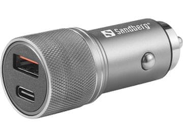 Sandberg Auto punjač 48W 1x USB-C, 1x USB-A