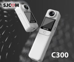 SJCAM C300 sportska kamera, 4K UHD, 6-osna stabilizacija, dvostruki WIFI, bijela