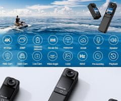SJCAM C300 sportska kamera, 4K UHD, 6-osna stabilizacija, dvostruki WIFI, bijela