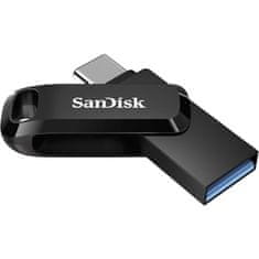 SanDisk 256GB Ultra Dual Drive Go USB-C/A 3.2 USB ključ (crni)