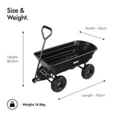 VonHaus 75L vrtni kolica