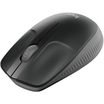 Logitech Miš M190 bežična, crna