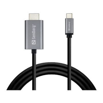Sandberg USB-C na HDMI Kabel 2m vmesni kabel