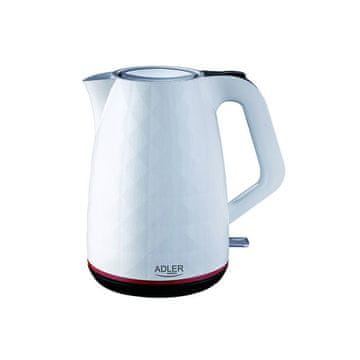 Adler Grijač vode 1,7L 2200W bijeli plastični