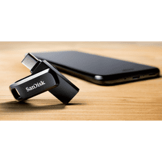 SanDisk 256GB Ultra Dual Drive Go USB-C/A 3.2 USB ključ (crni)