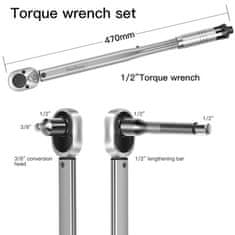VonHaus 1/2 trenutni ključ s reducerom i produžetkom