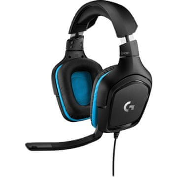 Logitech Slušalice gaming USB G432 7.1 koža plave