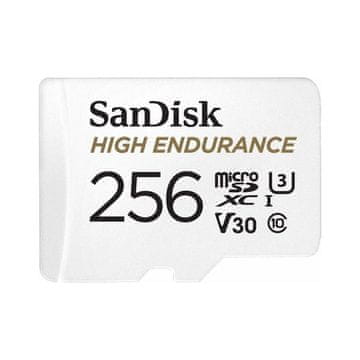 SanDisk High Endurance video microSDHC 256GB + SD Adapter Full HD / 4K video, brzina do 100/40 MB/s C10, U3