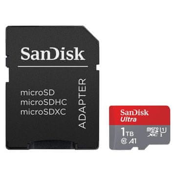 SanDisk Ultra microSDXC 1TB + SD adapter 150MB/s A1 razred 10 UHS-I
