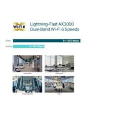 TP-Link 3000Mbps bežični AX WiFi 6 stropna pristupna točka