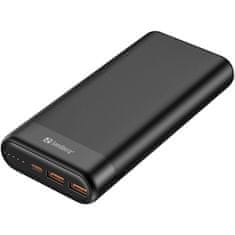 Sandberg Powerbank 20000 mAh PD65W+2xQC3.0 prijenosna baterija