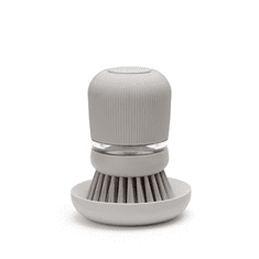 Brabantia četka za posuđe s dozirnikom sapuna, siva