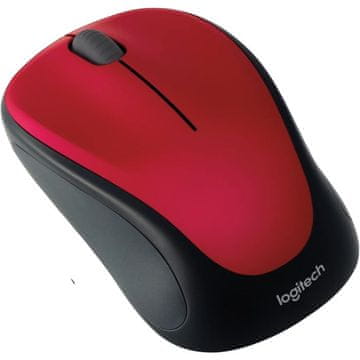 Logitech M235 bežična mini miš, crvena