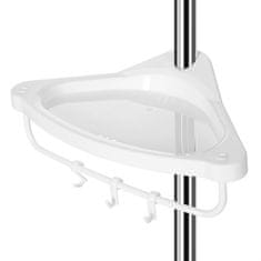 Songmics Kutno stojalo s policama za kupaonice bijele srebrne boje 95-300 cm, BCB02SW