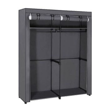 Songmics Platnena garderobna omara, siva, RYG02GY