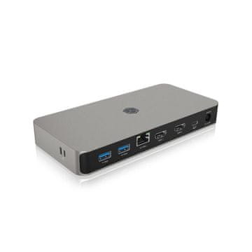 IcyBox IB-DK2880-C41 priključna postaja USB4 Type-C s dualnim video izlazom